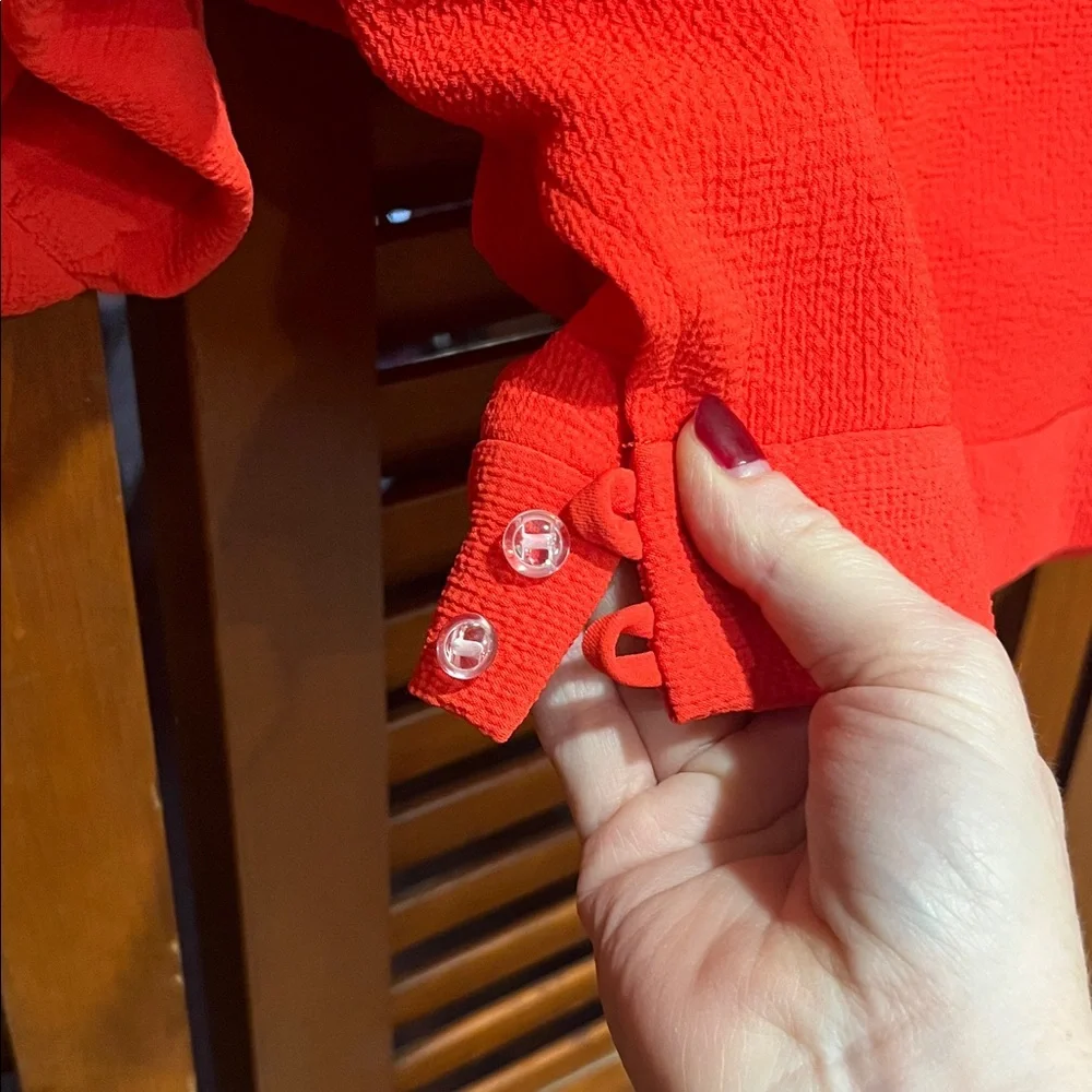 Rachel Comey orange Red Batwing Sleeve Top - Picture 4 of 12